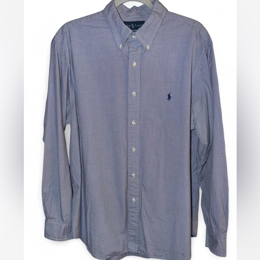 Ralph Lauren custom fit plaid button up
